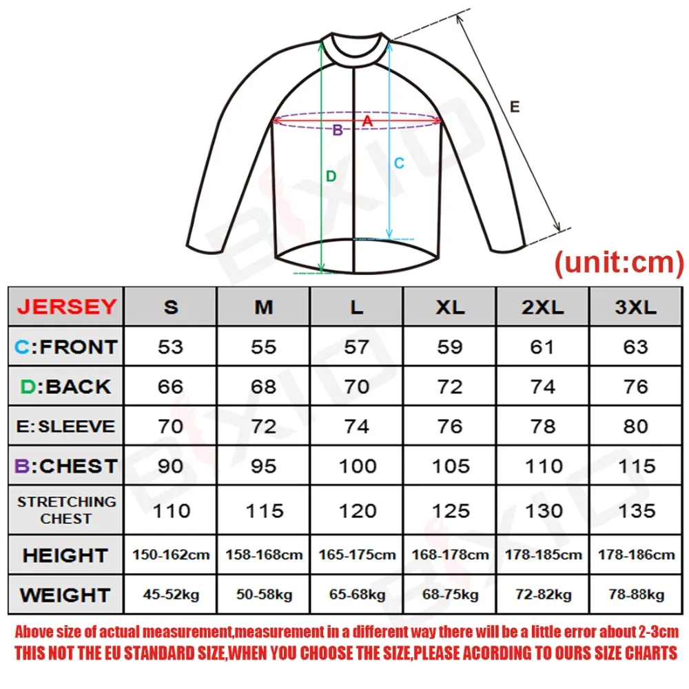 

BXIO Winter Cycling Clothing MTB Men's Bike Clothes Pro Team Cycling Jersey Thermal Long Sleeve Bicycle Wear Ropa Ciclismo 012-J