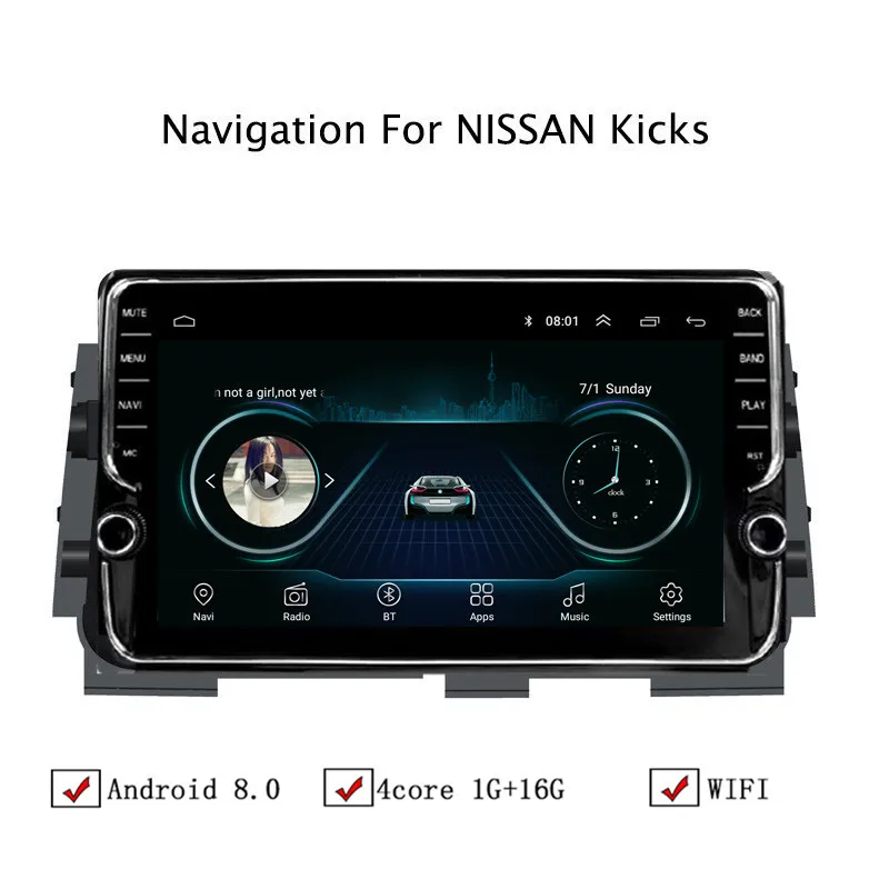 NAVITOPIA 10 1 дюймовый автомобильный мультимедийный плеер Andriod 8 GPS навигация для Nissan
