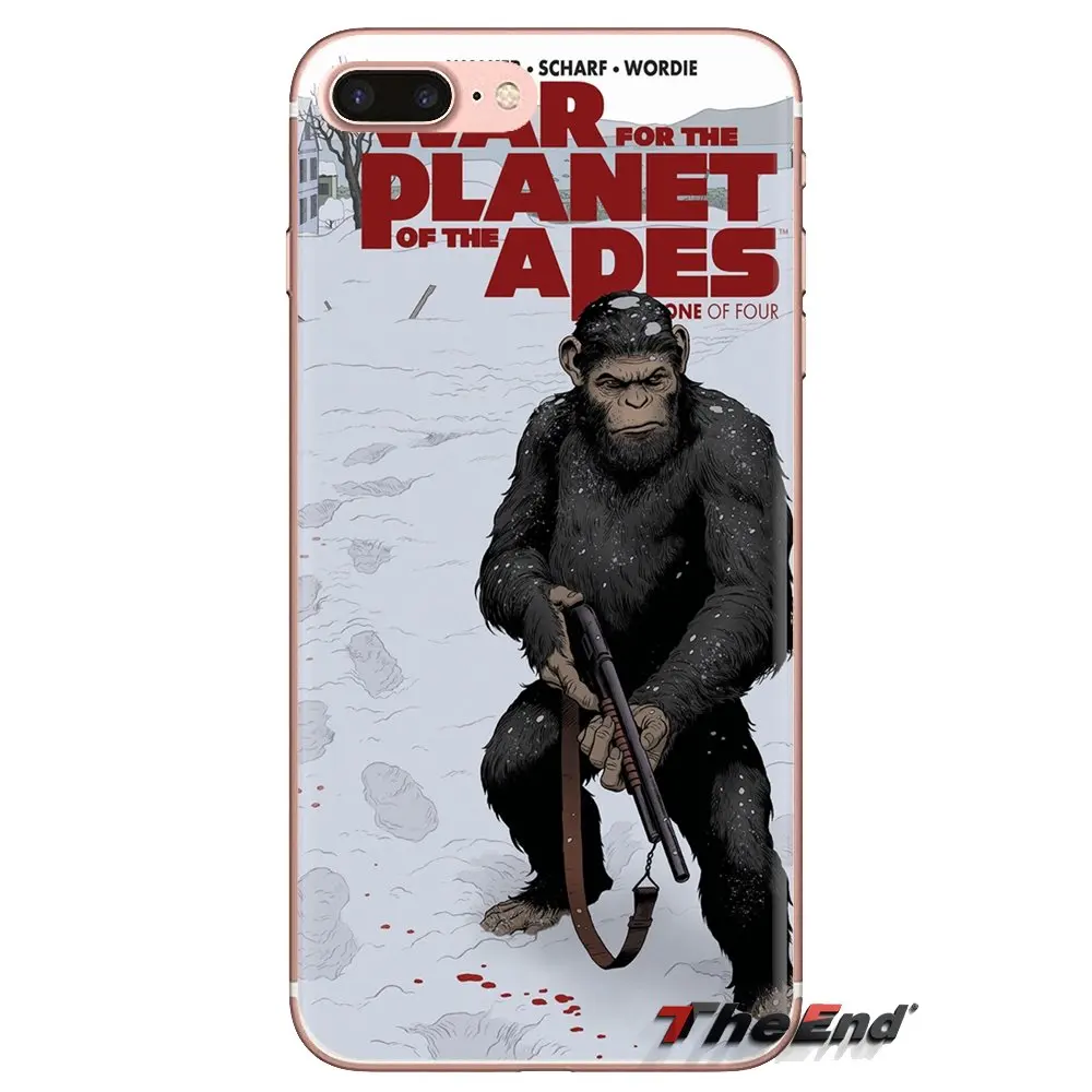 War for the Planet of Apes Transparent TPU Housing For Samsung Galaxy S3 S4 S5 Mini S6 S7 Edge S8 S9 S10 Plus Note 3 4 5 8 9 |