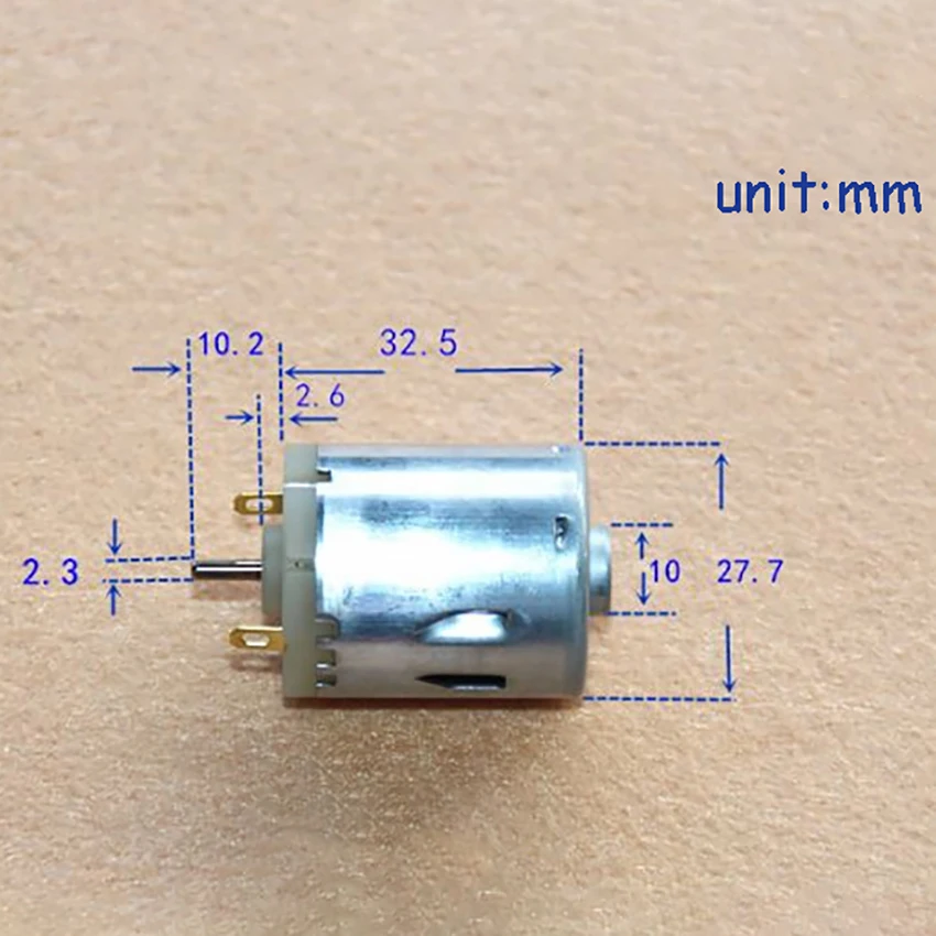 RS-365SA-10185A угольные щетки микро реверса двигателя Выход вал DC6-24V 4225-20095RMP 80-100MA