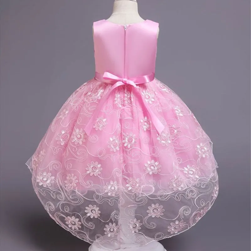 Baby Lace Petal Girls Dress Formal Birthday Baptism Christening Party Wedding for Infant 2 4 6 8 10 Years | Детская одежда и обувь