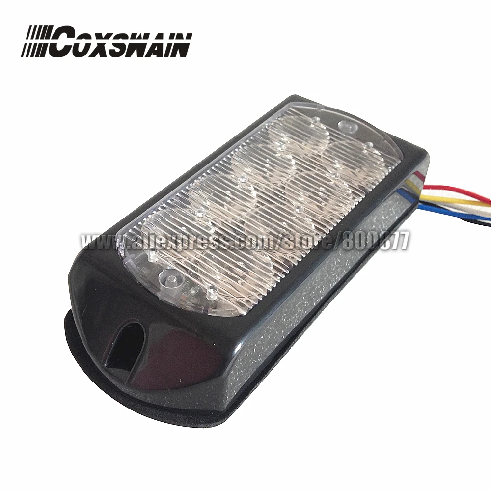 LED surface mounting light for car, LED warning Light, 8*3W LED, 26 flash, DC12/24V, synchronication function, LED grill light