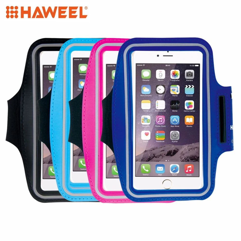 

HAWEEL Sport Armband Case with Earphone Hole & Key Pocket for iPhone 6 Plus, Samsung Galaxy S6 / S5