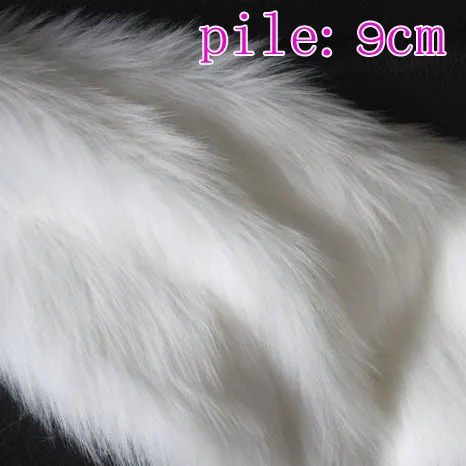 

white Solid Shaggy Faux Fur Fabric (long Pile fur) Costumes Cosplay 36"x60" Sold By The Yard Free Shipping