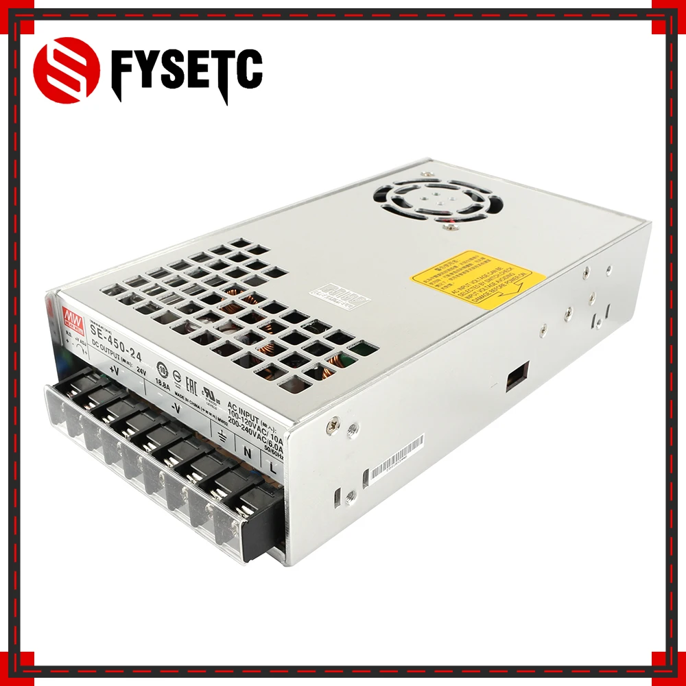 Одежда высшего качества BLV MGN куб 3D принтеры Питание Geniune Meanwell БП SE 450 24 24V 18.8A 450W для