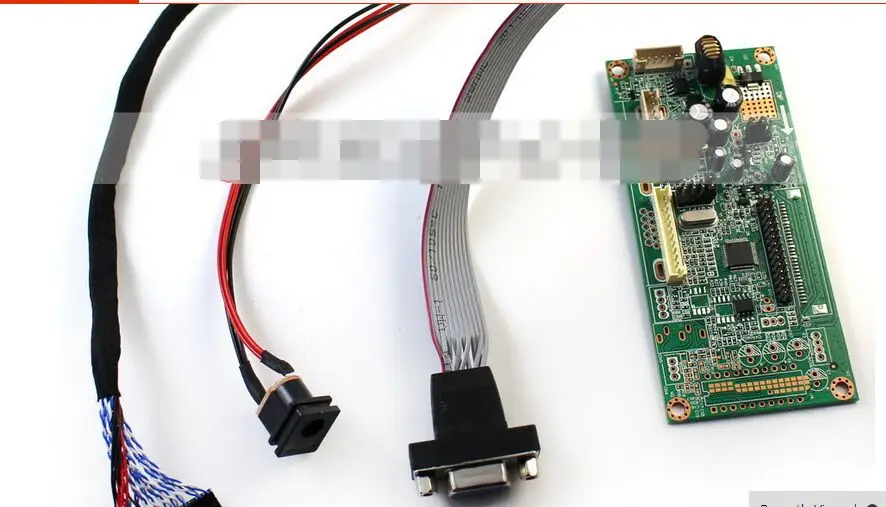 Плата драйвера ЖК монитора с кабелем VGA 8 встроенных программ поддержка LVDS экрана