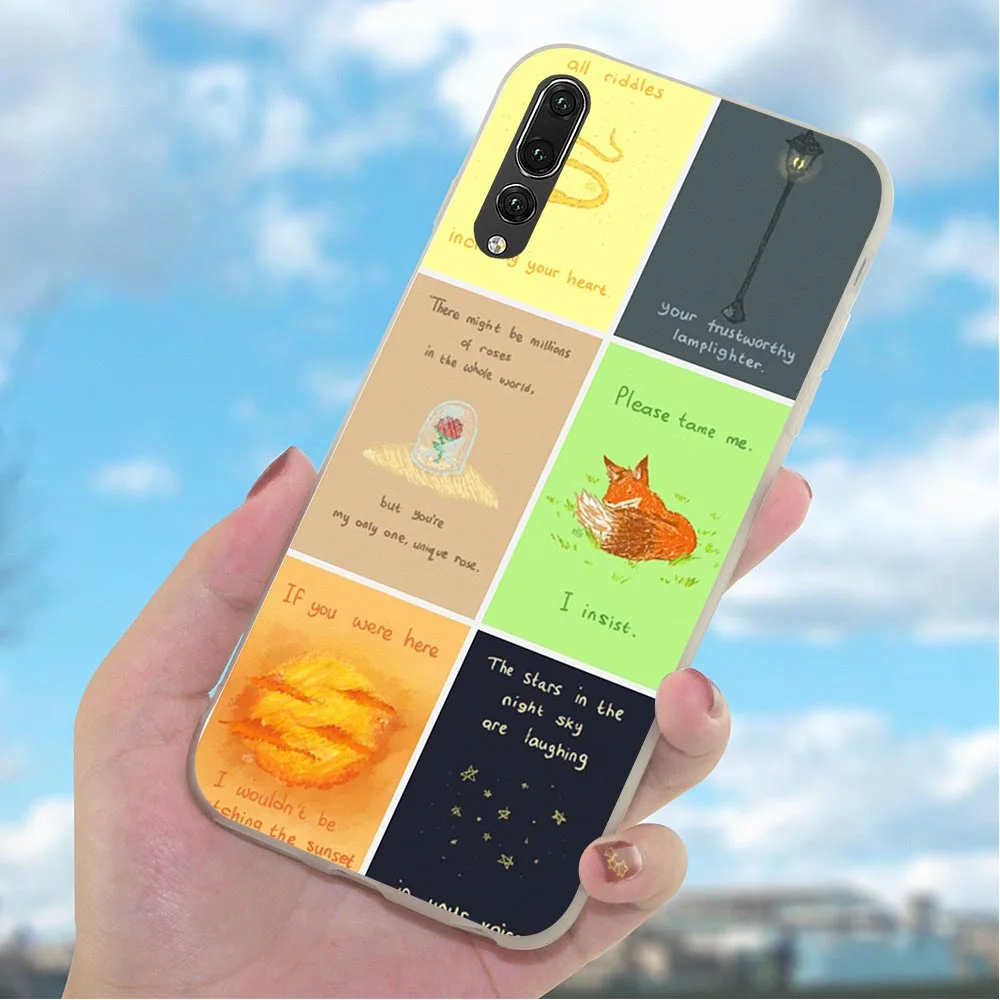 Мягкий ТПУ чехол для телефона с изображением Маленького принца лисы Huawei Honor 6A 10 8 9