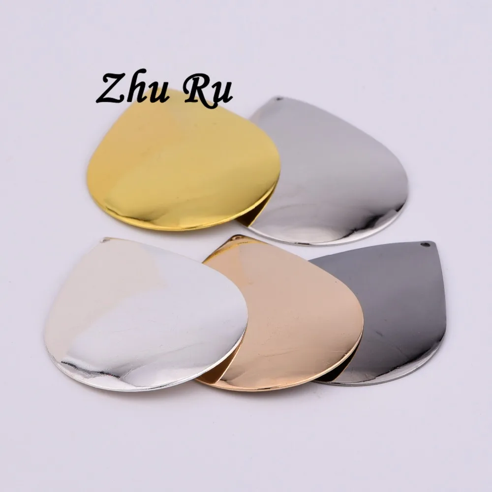 10 шт. ZHU RU 40*30 мм большая капля воды большие серьги Подвески гравитационная форма