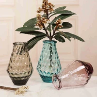 colorful crystal tabletop glass vase flower vase home decor wedding party decor