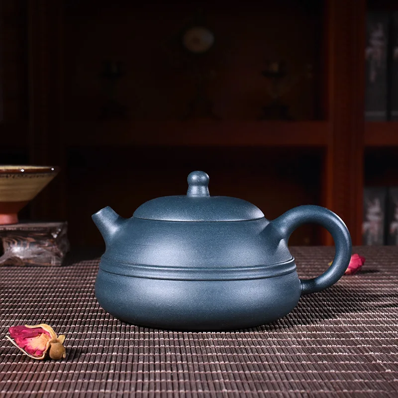 Yixing эмалированный керамический чайник качественные товары известная чистая Полная ручная НЕОБРАБОТАННАЯ руда Лазурная глина горшок кунгфу онлайн чайный горшок чайный сервиз костюм