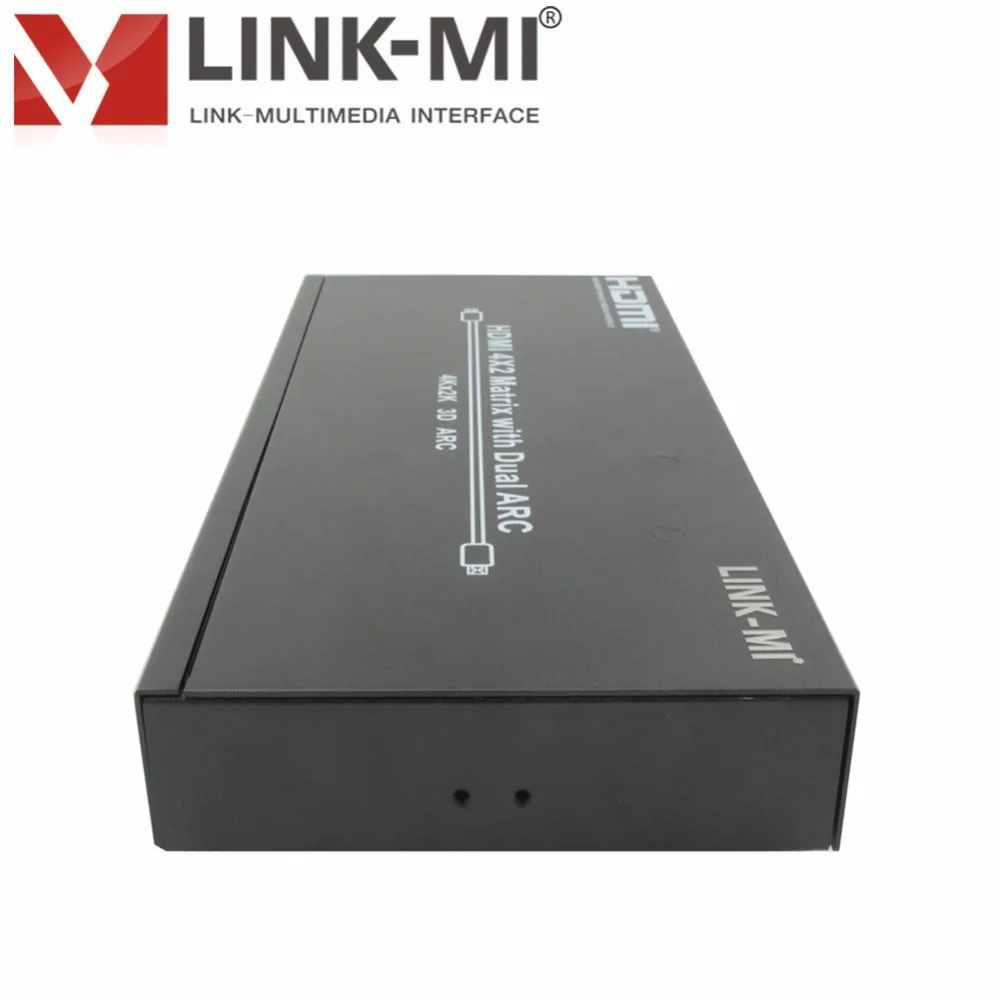 LINK MI MX42 ARC 4 на 2 HDMI матрица с двойной дугой 1x2 сплиттер 4x1 переключатель домашнего