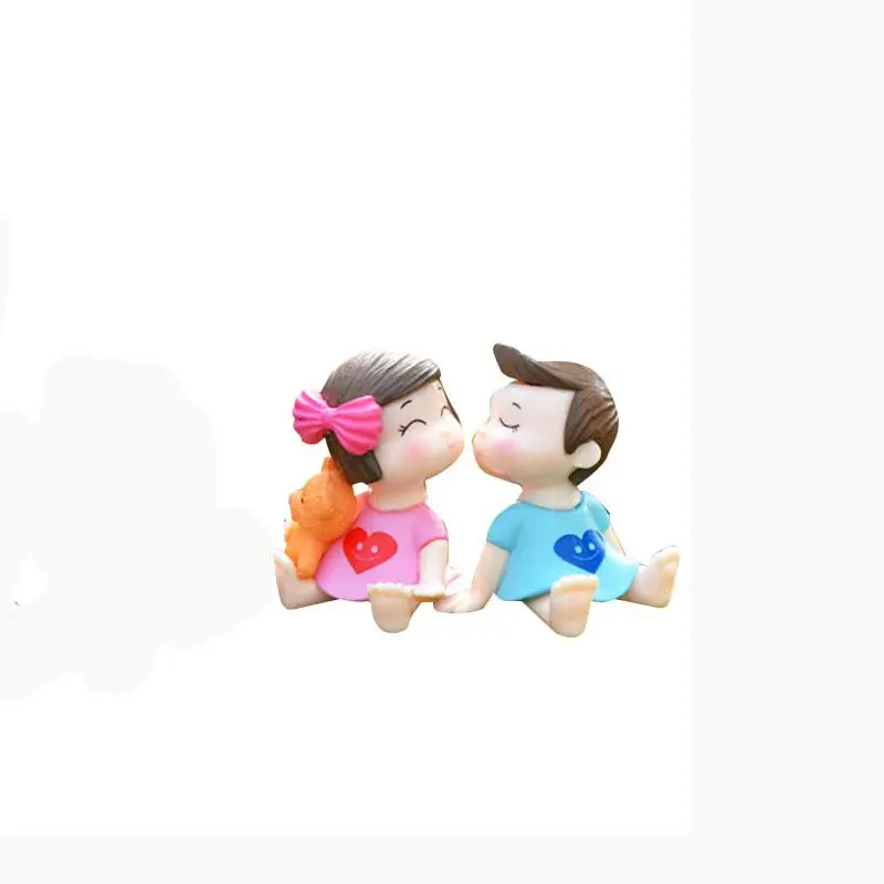 Отточить декорации милые влюбленные парные фигурки миниатюрные Сказочный