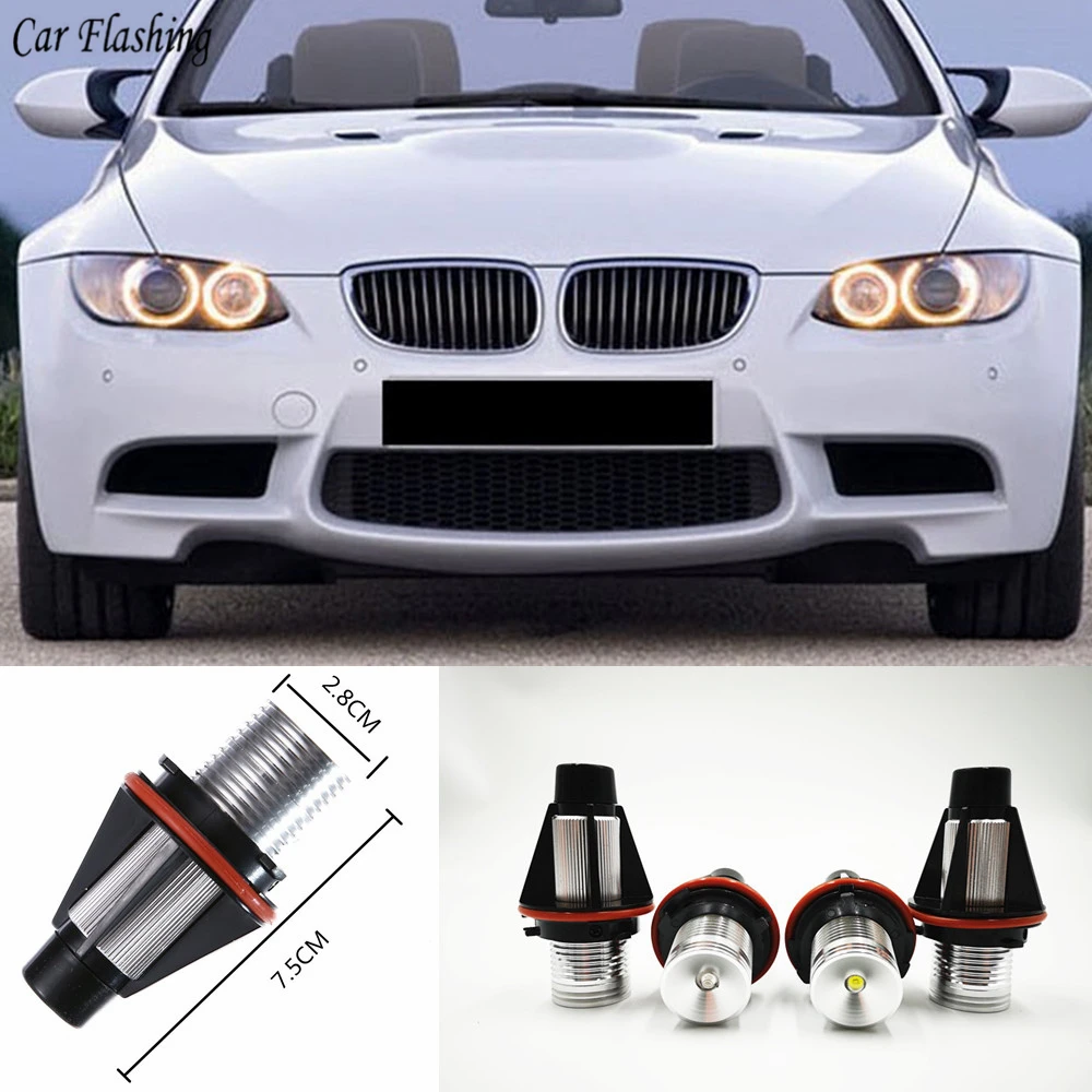 2 шт. Автомобильные светодиодные лампы ангельские глазки для BMW E39 E53 E60 E61 E63 E64 E65 E66