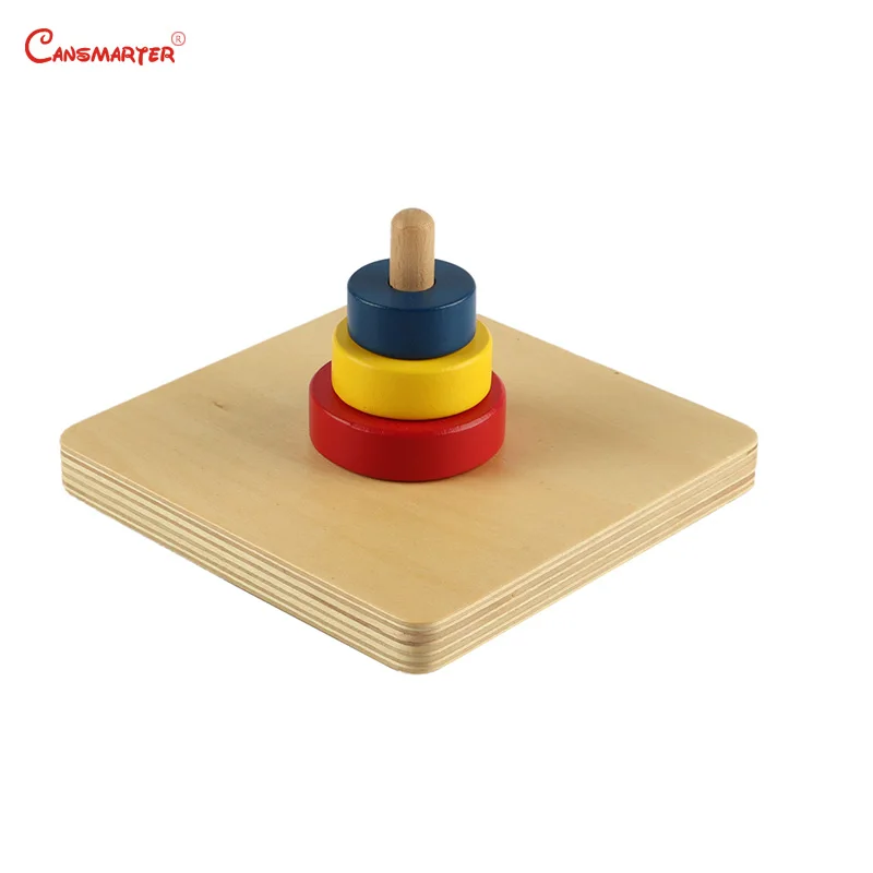 LT021 Игрушка из дерева Монтессори материал Математика дети сенсорные дошкольные Обучающие Диски на горизонтальном дюбеле Образование Деревянные игрушки - Цвет: LT021