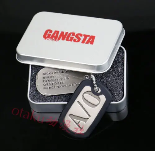 GANGSTA A/O Николас Браун Военная Подвеска Ожерелье в жестяной коробке Бесплатная