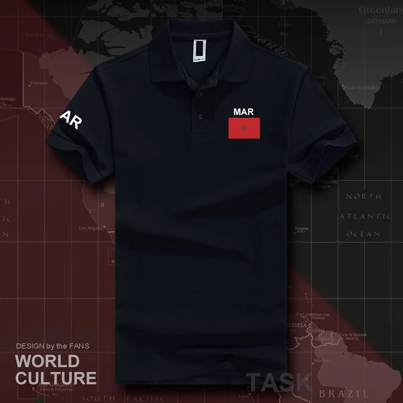 Западное Королевство Марокко марокканские рубашки поло для мужчин с коротким