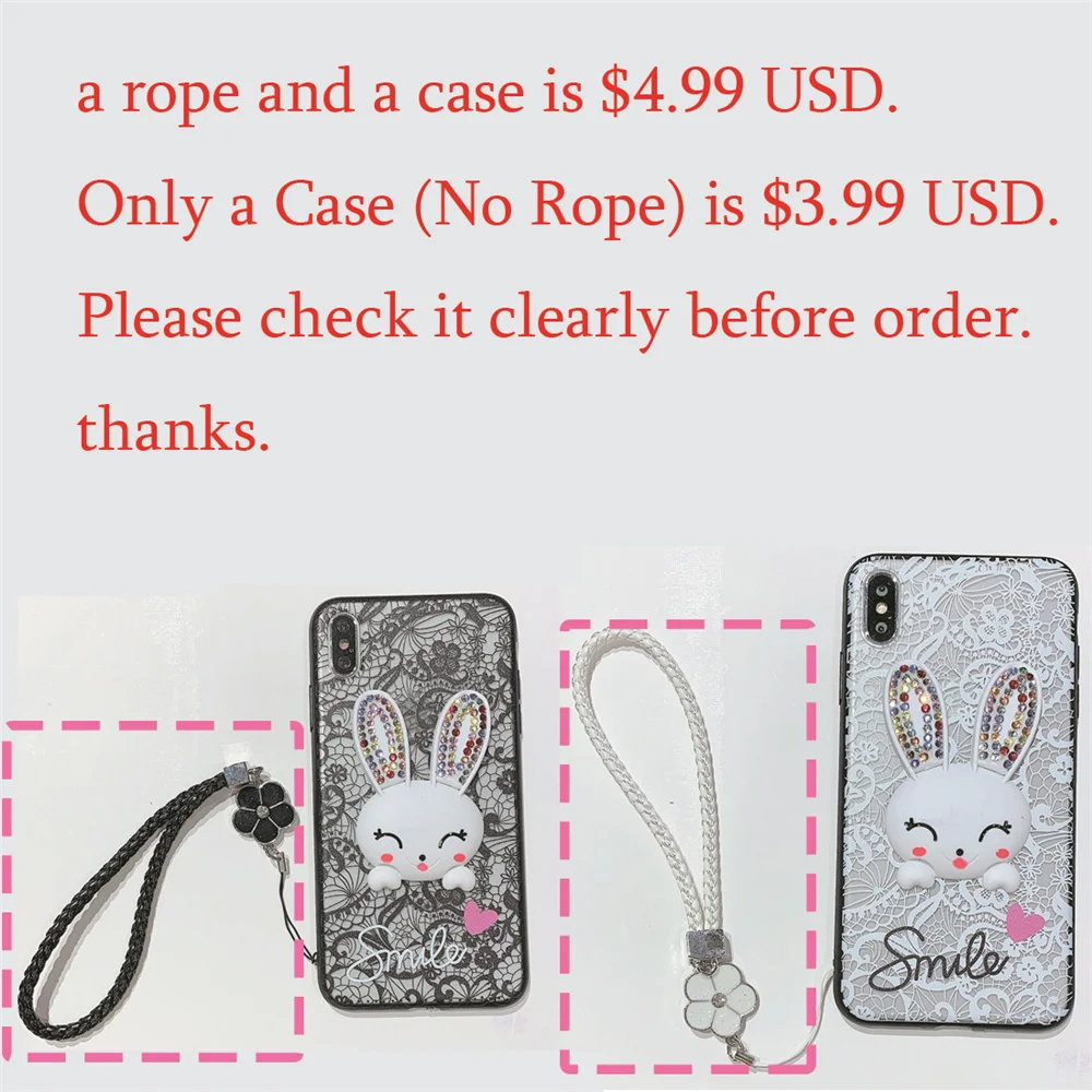 Чехол для Samsung Galaxy J6 J4 Plus 2018 Coque J 6Plus 4 J600 J610 J415 J400 FN DS G Прекрасный стенд веревка Bling