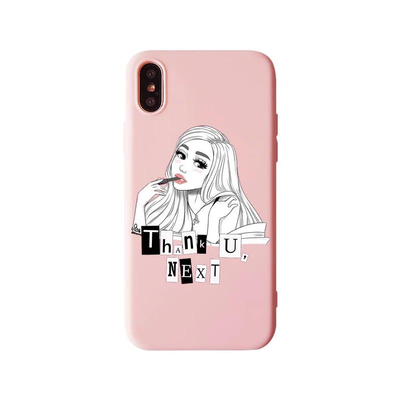 TPU Спасибо, Next Ariana Grande мягкий карамельный чехол для телефона для iPhone 11Pro 11 X XR XS Max 8 7 6s Plus 7plus 8plus - Цвет: TPU