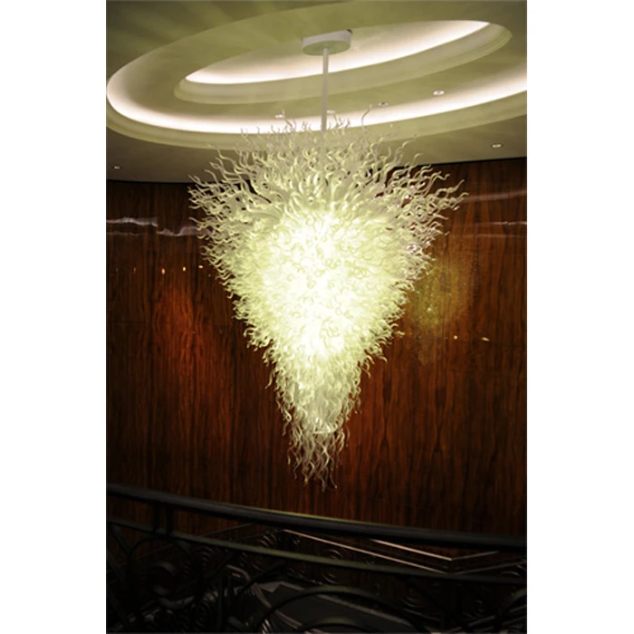 

Italian Style Chandelier Large White Colored Hand Blown Murano Glass Chandelier Hot Sale New Modern Custom Made