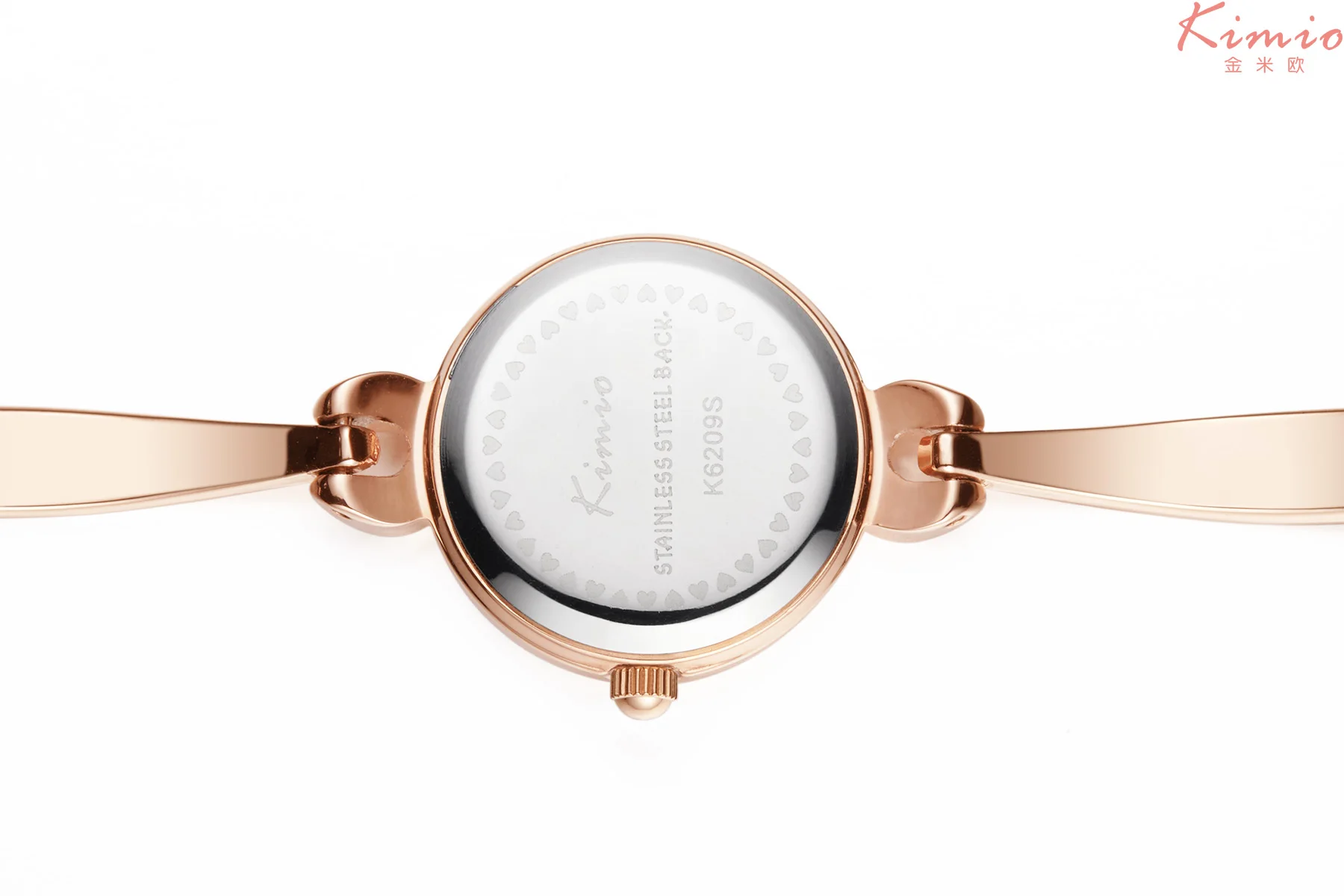 KIMIO красочные кварцевые с бриллиантами часы алый розовый золотой браслет Женское