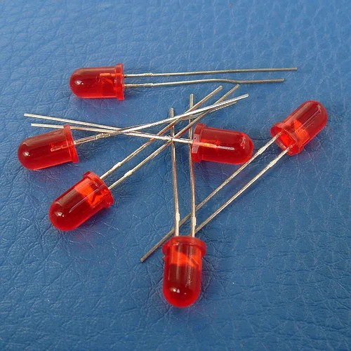 

( 50 pcs/lot ) Diameter 5mm Normal Brightness Round Red LED