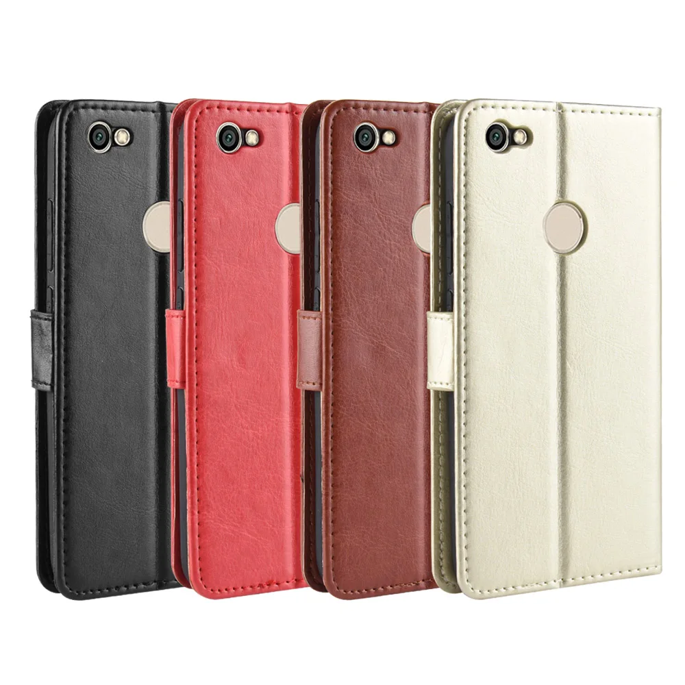 

New For Xiaomi Redmi Note 5A Global Case Xiaomi Redmi Y1 Flip Style Glossy PU Leather Phone Cover For Xiaomi Redmi Note 5A Prime