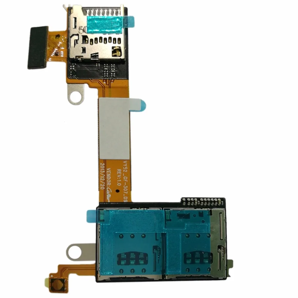 Micro SD карта и двойной SIM кард ридер гибкий кабель для Sony Xperia M2|Адаптеры карт| |