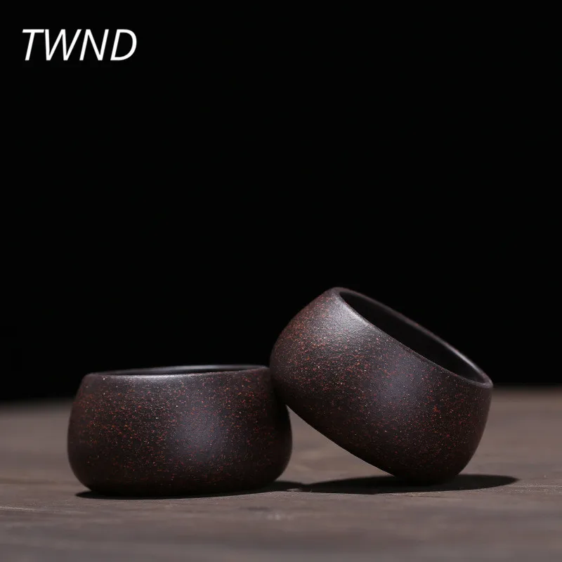 Комплект из 3 предметов Исин Чай чашки набор Китайский руда фиолетовой глины под