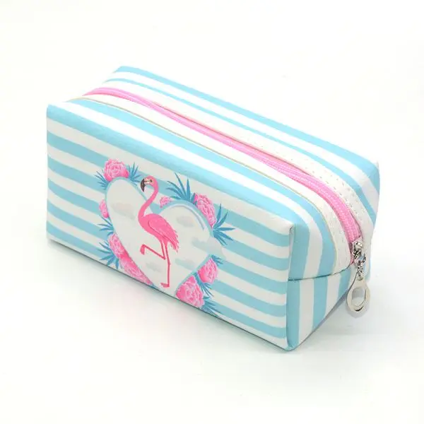 Blue stripe Чехол для карандашей школьные принадлежности Estojo Escola Trousse Scolaire Stylo Estuches Para El Colegio пенал милый Фламинго школьный большой - Цвет: Blue stripe