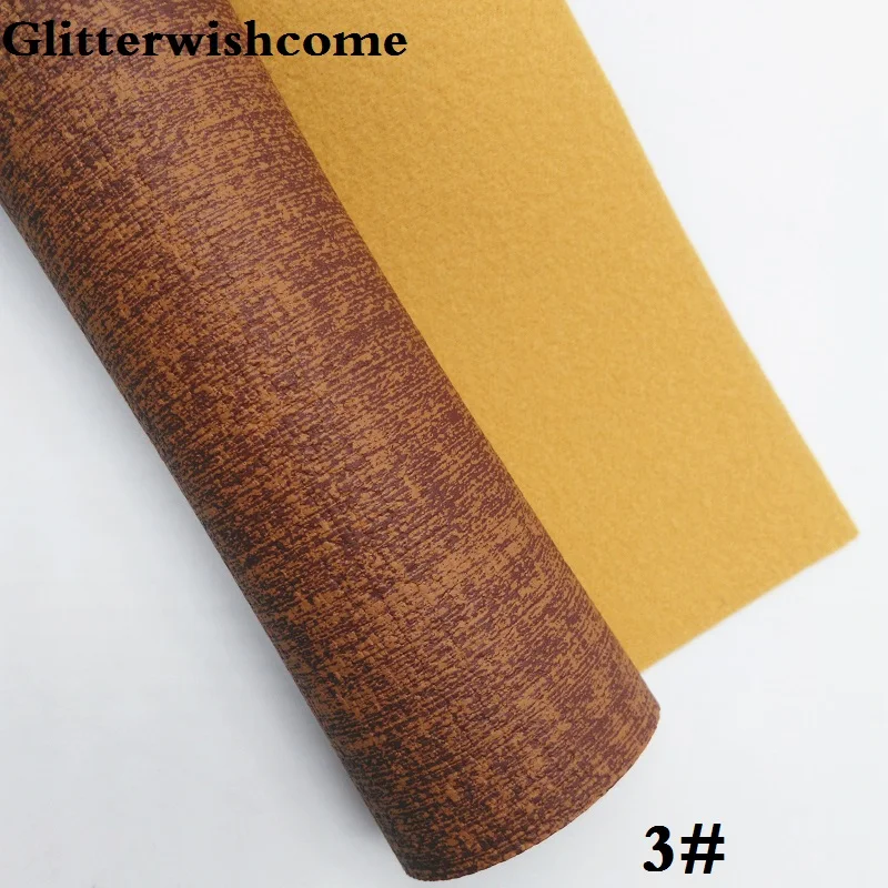 Ткань Glitterwishcome 21x29 см размер A4 винил для бантов тисненная льняная зернистая кожа