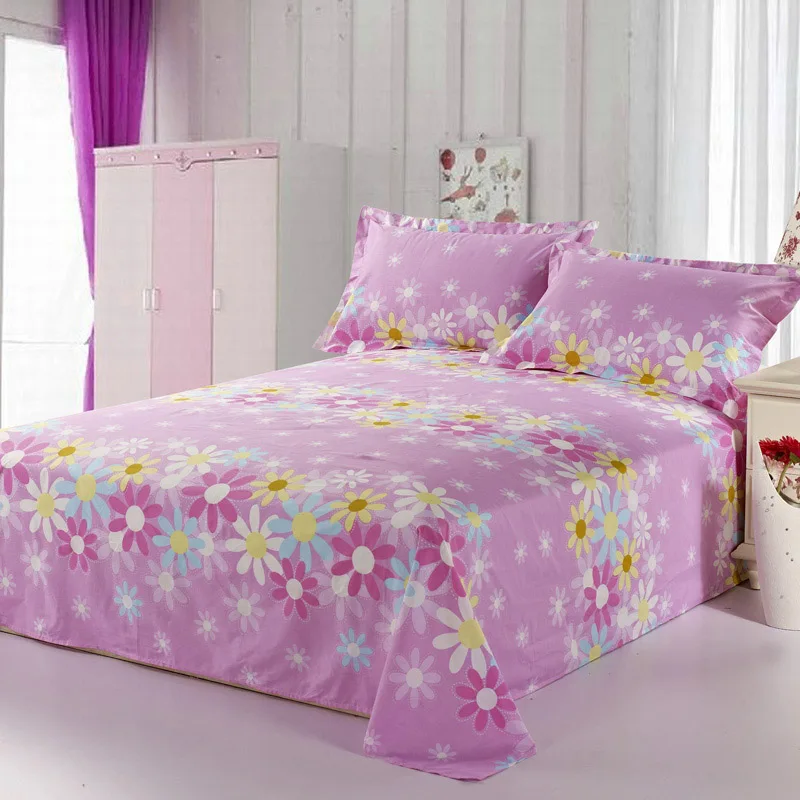 DecorUhome 1 шт. хлопок простыни ДЕТСКИЕ Текстильные постельные принадлежности для дома покрывало без каблука Цветок Сердце мягкие теплые