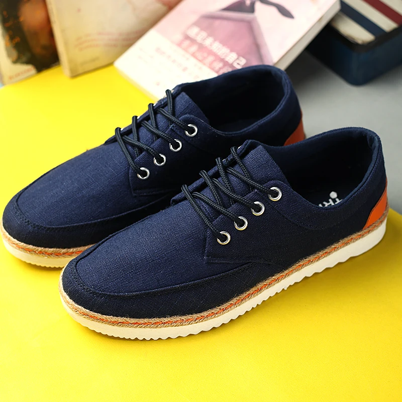 Spring &amp Autumn Men Fashion Outdoor Shoes Eu 39-47 Top Quality Man Casual Lace-up Blue / Grey Beige | Обувь