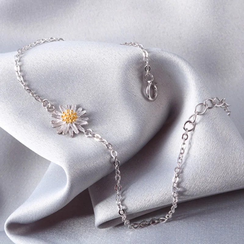 Женский браслет с шармами Sinya из стерлингового серебра 925 пробы солнечными