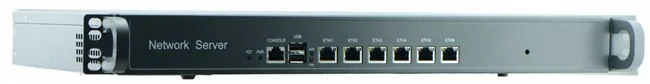 Система брандмауэра/маршрутизатор ATOM D525 6LAN 1U 6 маршрутизаторов LAN 82583 в