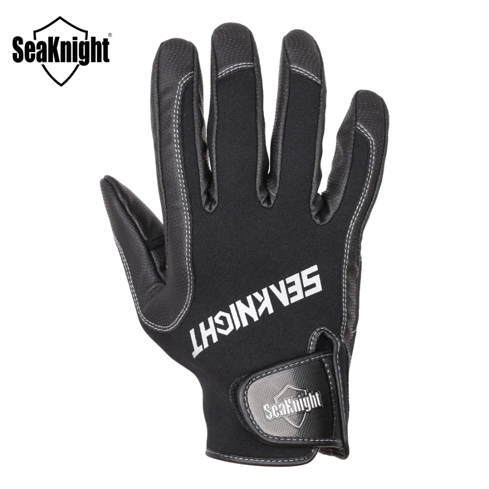 Перчатки для рыбалки SeaKnight SK02 из искусственной кожи 1 пара/лот X XL XXL неопреновые
