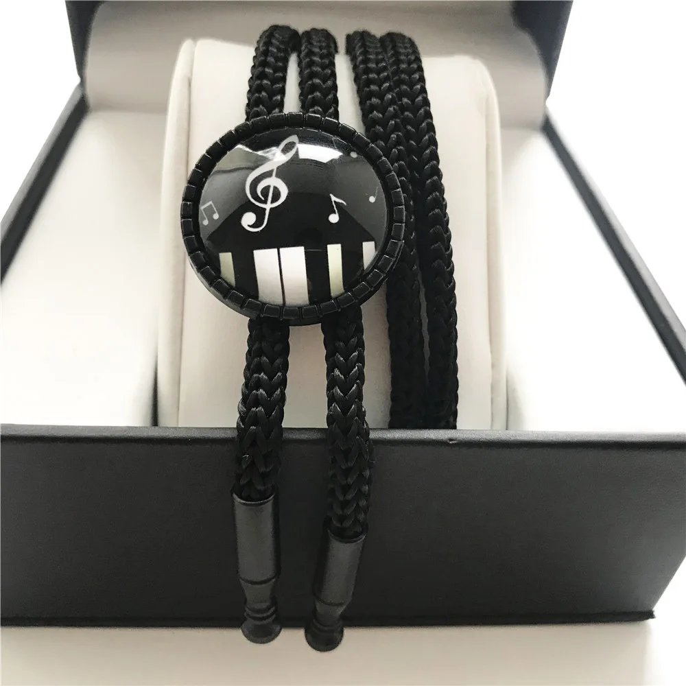 Cowboy Bolo Tie Women Fashion Jewelry Black Neck Wear Office clothing Accessories Music G-Clef Necklace Ties | Аксессуары для
