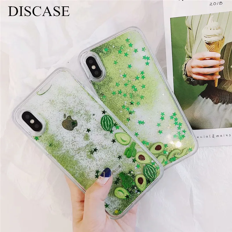 Чехол DIS летний освежающий фруктовый TPU + PC чехол для телефона iphone 6 6s 7 8plus X