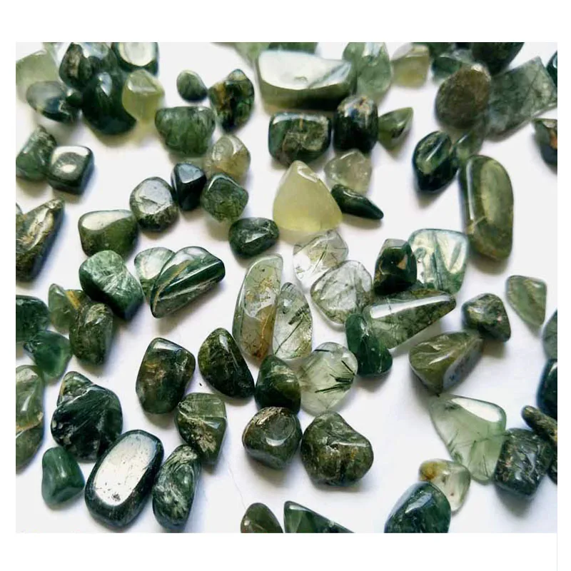 100 г натуральный Ghost Phantom Quartz садовый Кристалл Chorite кристаллы зеленый агат