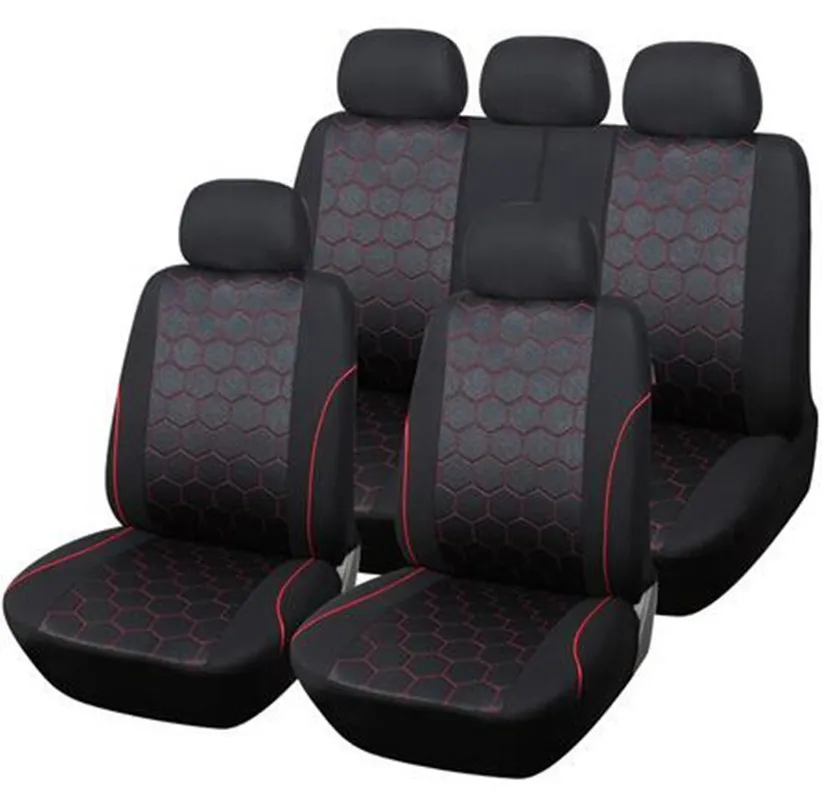 

New Car Seat Covers Supports Full Auto Seat Cover Universal Interior Accessories Soccer Style 9 PCS/lot Car Seat Protector