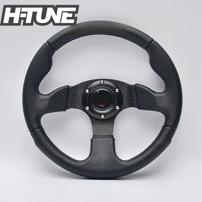 H-TUNE 320 мм плоский стиль универсальный ПВХ Кожаный Автомобильный спортивный руль |