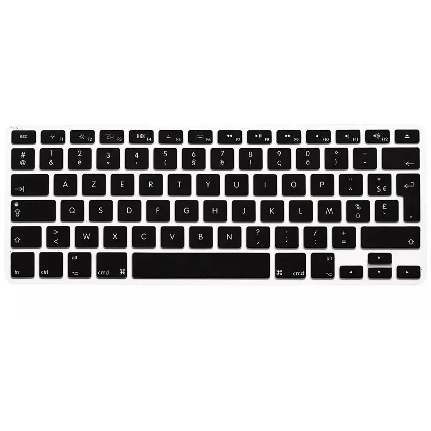 Для Macbook Air Pro Retina 13 15 чехол для клавиатуры 1 шт. ЕС ЕВРО Azerty французский Силикон Imac
