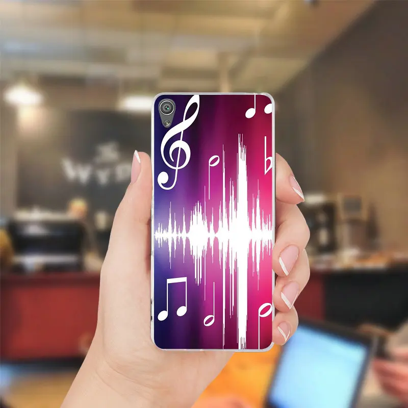 Гитара Музыка Примечание искусства Ясно Мягкие TPU чехлы для телефонов sony Xperia Z Z1 Z2