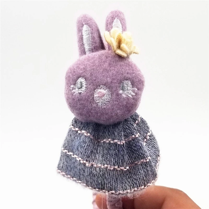 Cute cartoon rabbit headbands hairband girls handmade cloth wool hair hoop children kawaii flower skirt accessories | Детская одежда и