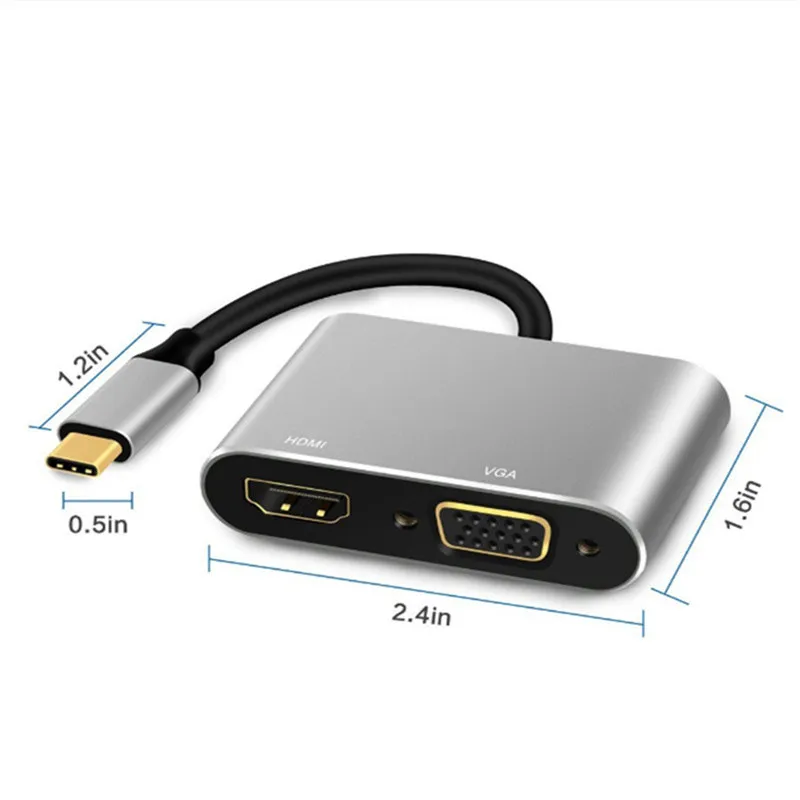 Адаптер Usb 1080 к Hdmi Vga адаптер для 4K x 2K Hd P мультидисплей 2 в 1 преобразователь аудио