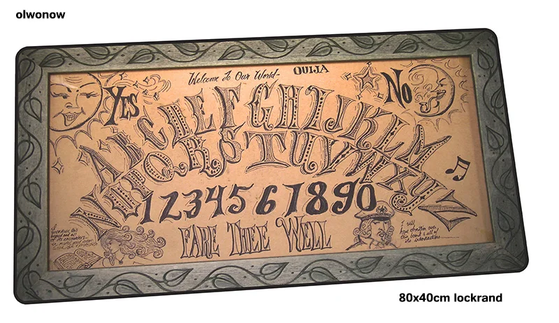 Size 800x400x2mm Ouija коврик для мыши 80x40 см самые дешевые коврики для мыши лучший игровой коврик для мыши геймер HD печать персонализированные коврики для мыши Клавиатура ПК коврик - Цвет: Size 800x400x2mm