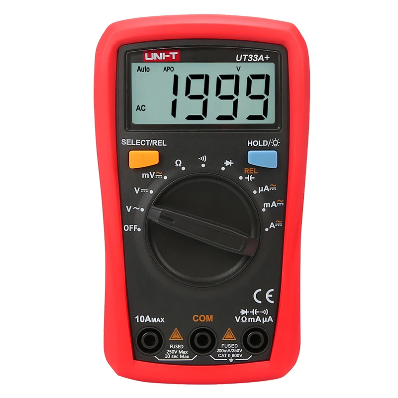 

Мультиметр Uni-T Mini, 600 В, 10 а, с подсветкой и NCV