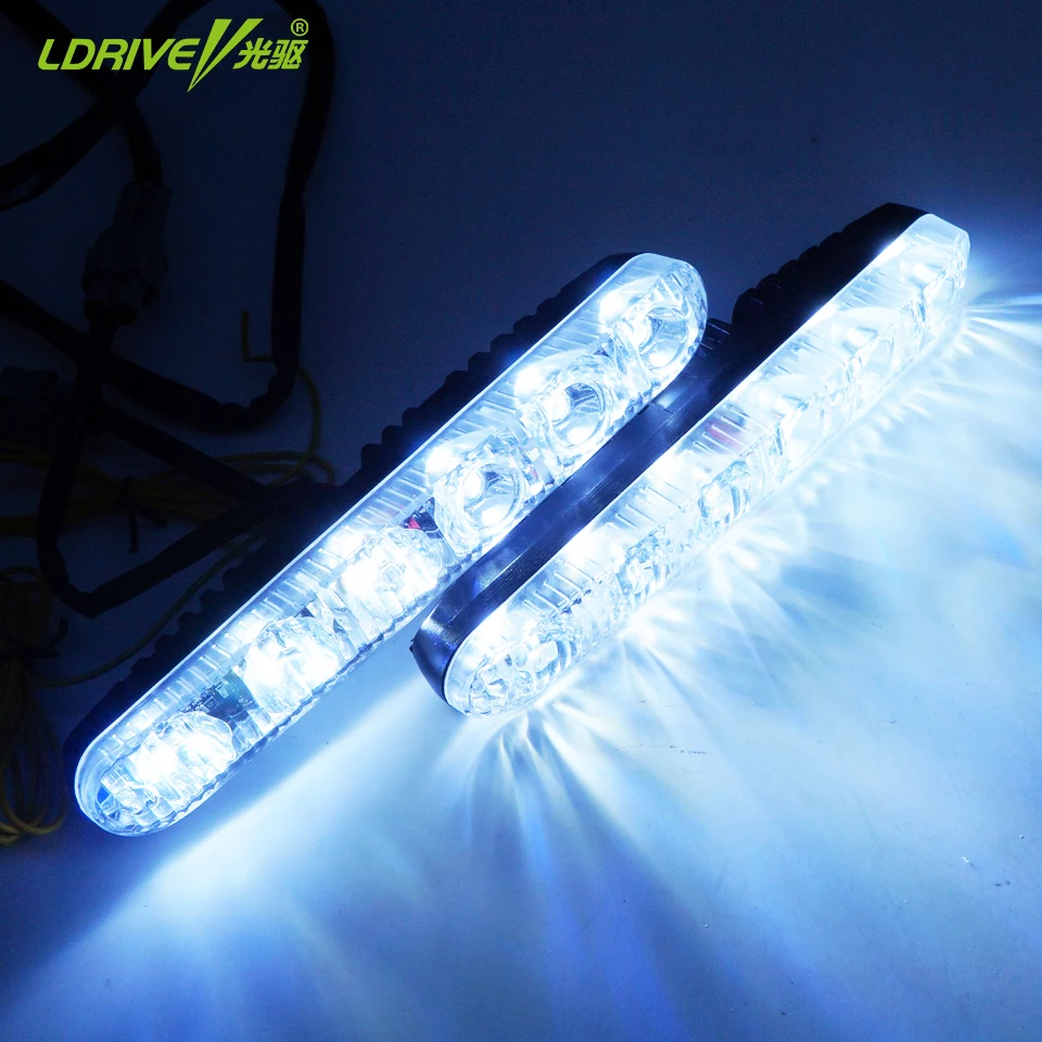 2 шт./лот универсальные автомобильные ходовые огни флуоресцентный свет СИД DRL