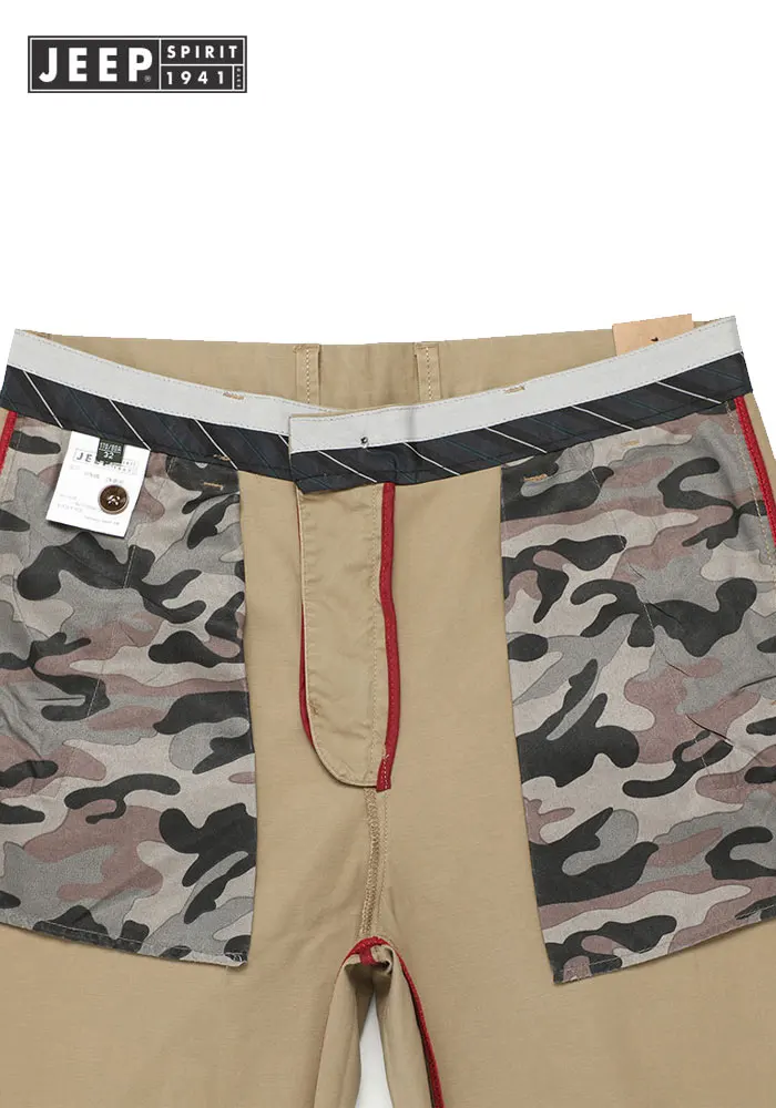 2019 осень от бренда JEEP Повседневное льняные Мужские штаны для с эластичной