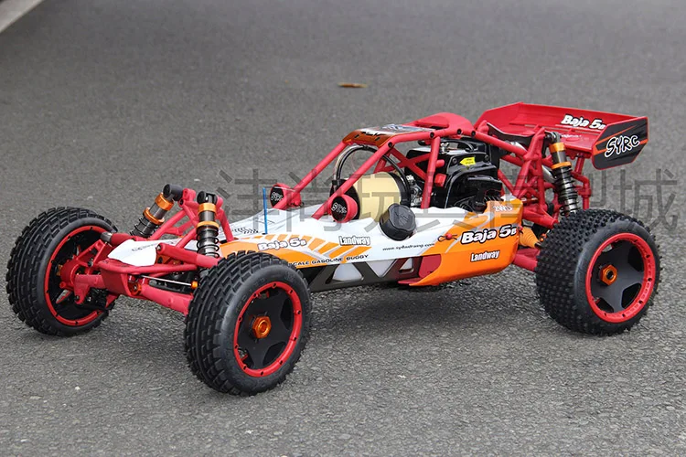 Газовый двигатель 1:5 SY Baja куб. См 2T мощный из нейлона с пультом дистанционного
