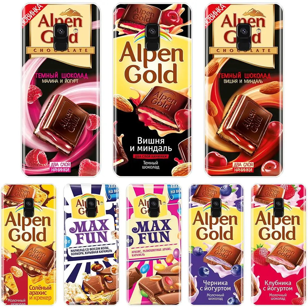 

Funny Chocolate Russian Phone Case Silicone For Samsung Galaxy A5 A7 2018 A6 A8 Plus Soft TPU Back Cover For A3 A5 A7 2016 2017